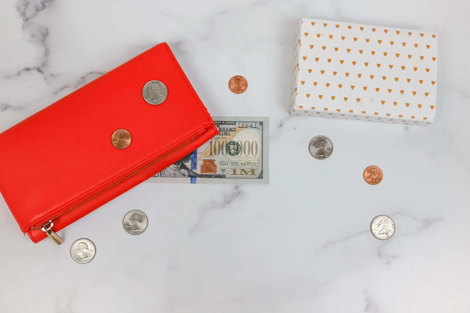 hotel rewards points or cash on a desk