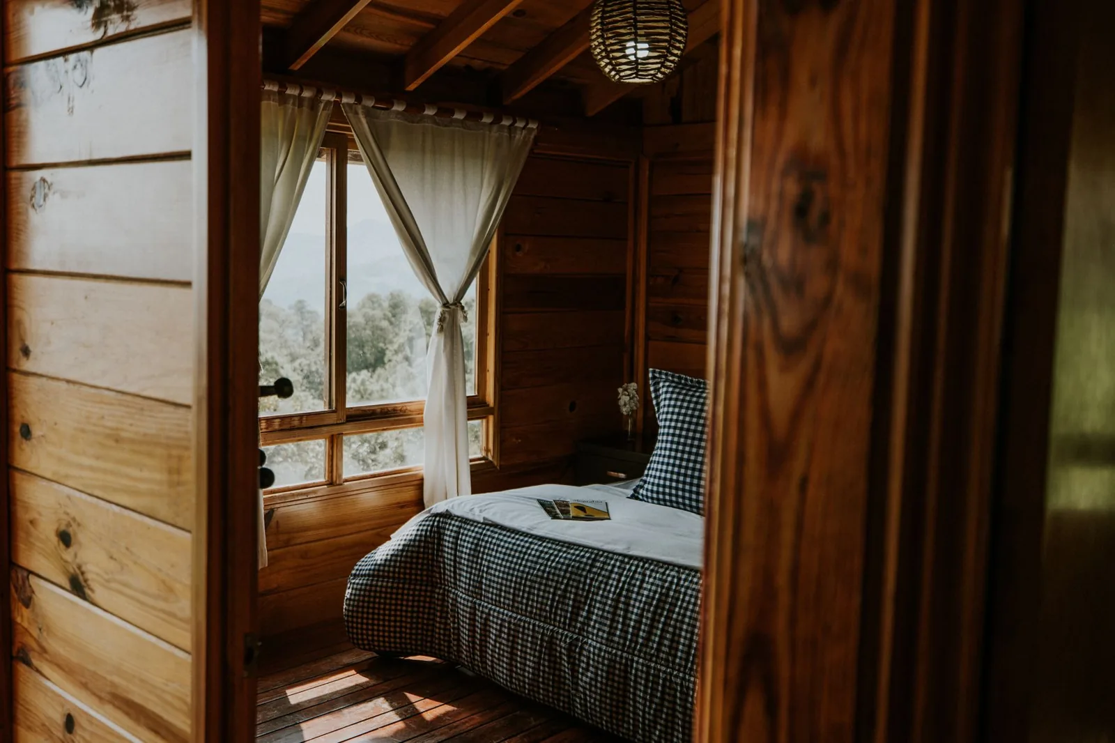 Airbnb living room with dedicated workspace suited to long stays and remote work